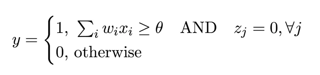 تعریف ریاضی دروازه آستانه خطی (تصویر توسط نویسنده)